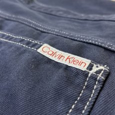 画像6: Calvin Klein Wide Leg Overdye Denim Painter Navy / カルバンクライン オーバーダイ デニム ペインターパンツ ネイビー (6)