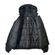 画像2: World Famous Sports Cotton Insulated Hood Jacket Black / ワールドフェイマススポーツ コットン インサレート フード ジャケット ブラック (2)