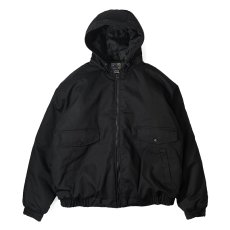 画像1: World Famous Sports Cotton Insulated Hood Jacket Black / ワールドフェイマススポーツ コットン インサレート フード ジャケット ブラック (1)
