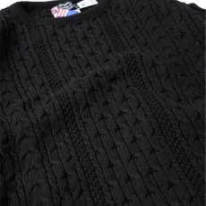 画像4: Binghamton Knitting Company Fisherman Sweater - Black (4)