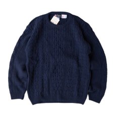 画像1: Binghamton Knitting Company Fisherman Sweater - Navy (1)