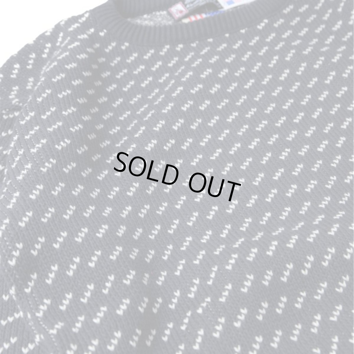 画像4: Binghamton Knitting Company Fleck Pullover Knit Sweater - NavyｘNatural (4)