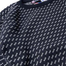画像4: Binghamton Knitting Company Fleck Pullover Knit Sweater NavyｘNatural / ビンガムトン ニッティングカンパニー フレック プルオーバー ニット セーター ネイビーｘナチュラル (4)