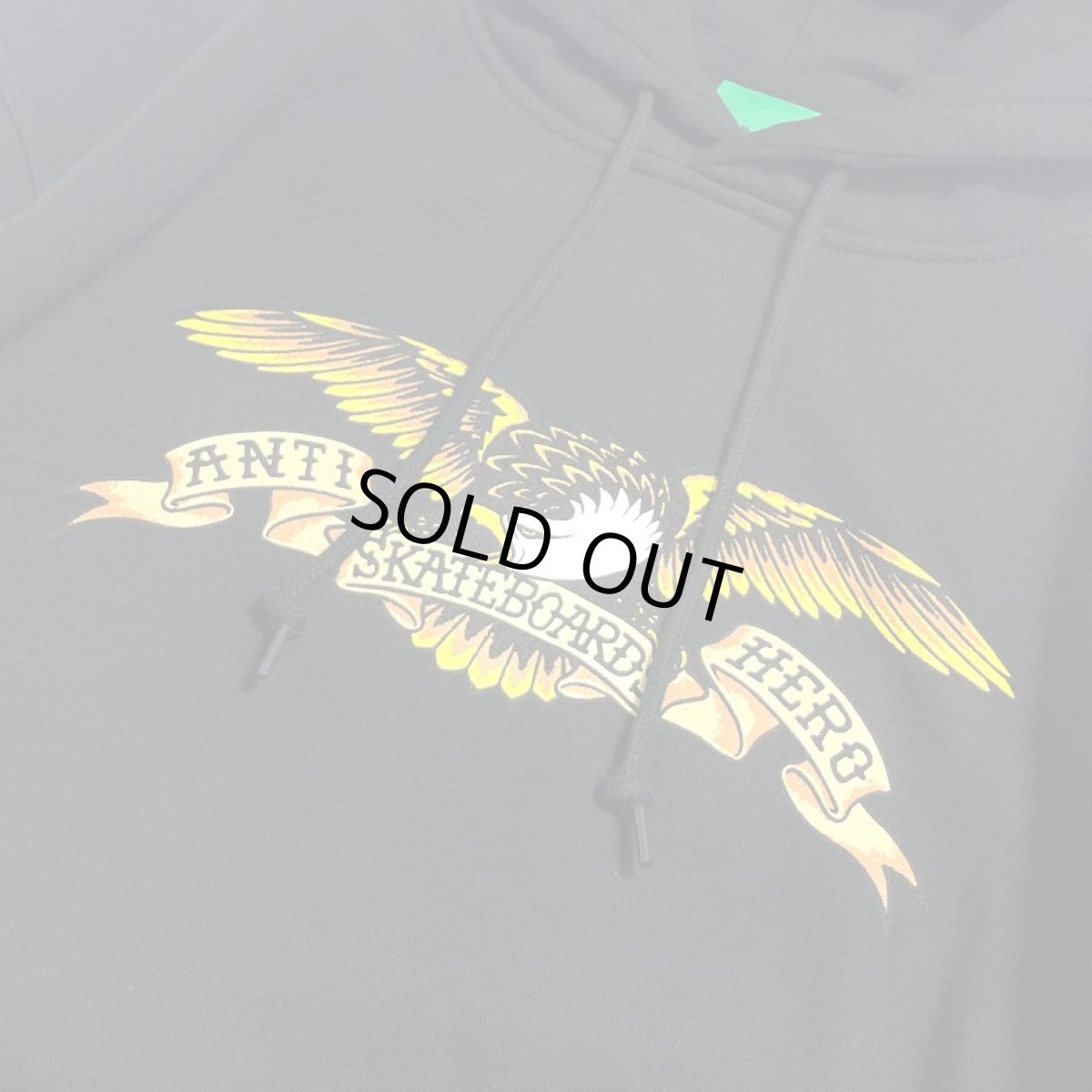 画像2: Anti Hero Basic Eagle Pullover Hoodie - Black (2)