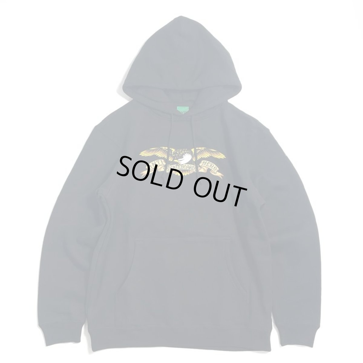 画像1: Anti Hero Basic Eagle Pullover Hoodie - Black (1)