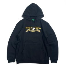 画像1: Anti Hero Basic Eagle Pullover Hoodie - Black (1)