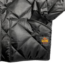 画像3: GAME Sportswear Bravest Jacket Black / ゲームスポーツウェア キルティング ジャケット ブラック (3)