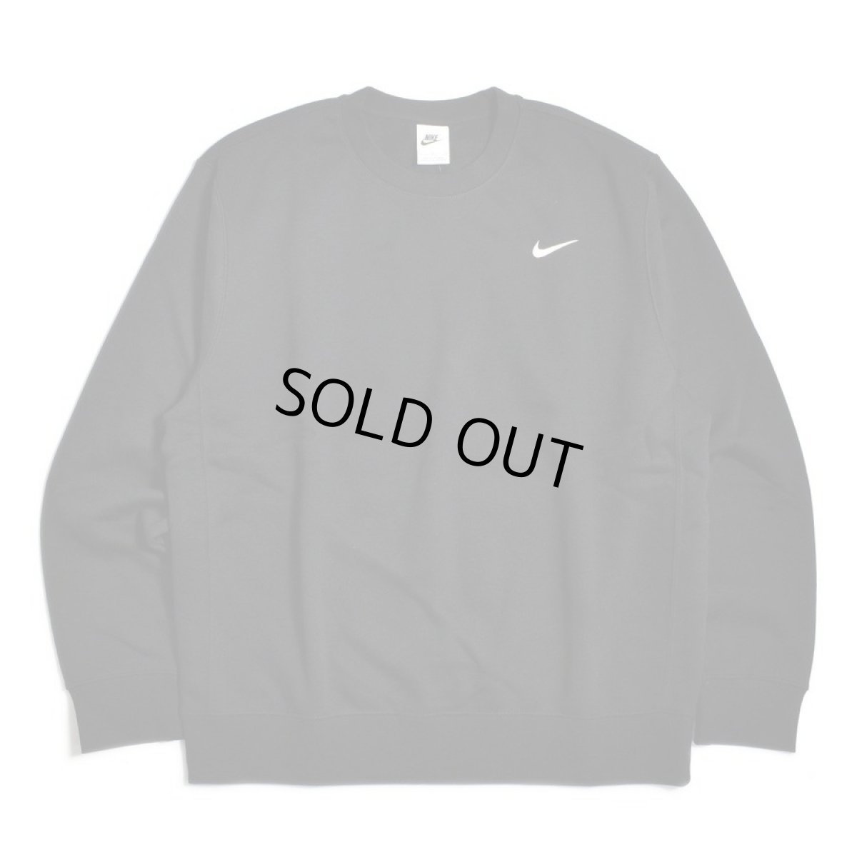 画像1: NIKE Club Fleece Crewneck Sweat Shirts - Black (1)