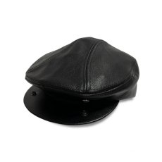 画像4: KBETHOS Leather Ascot Hat Black / ケービーエトス レザー ハンチング ブラック (4)