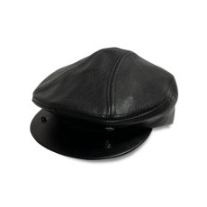 画像4: KBETHOS Leather Ascot Hat - Black (4)
