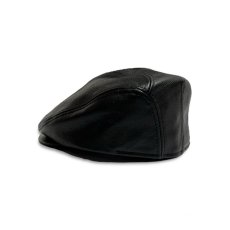 画像3: KBETHOS Leather Ascot Hat - Black (3)