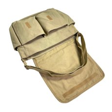 画像2: Rothco Vintage Unwashed Canvas Messenger Bag Khaki / ロスコ キャンバス メッセンジャーバッグ カーキ (2)