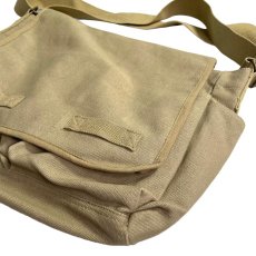 画像3: Rothco Vintage Unwashed Canvas Messenger Bag Khaki / ロスコ キャンバス メッセンジャーバッグ カーキ (3)