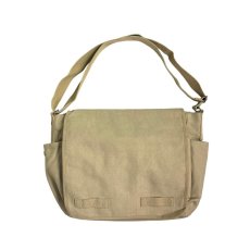 画像1: Rothco Vintage Unwashed Canvas Messenger Bag Khaki / ロスコ キャンバス メッセンジャーバッグ カーキ (1)