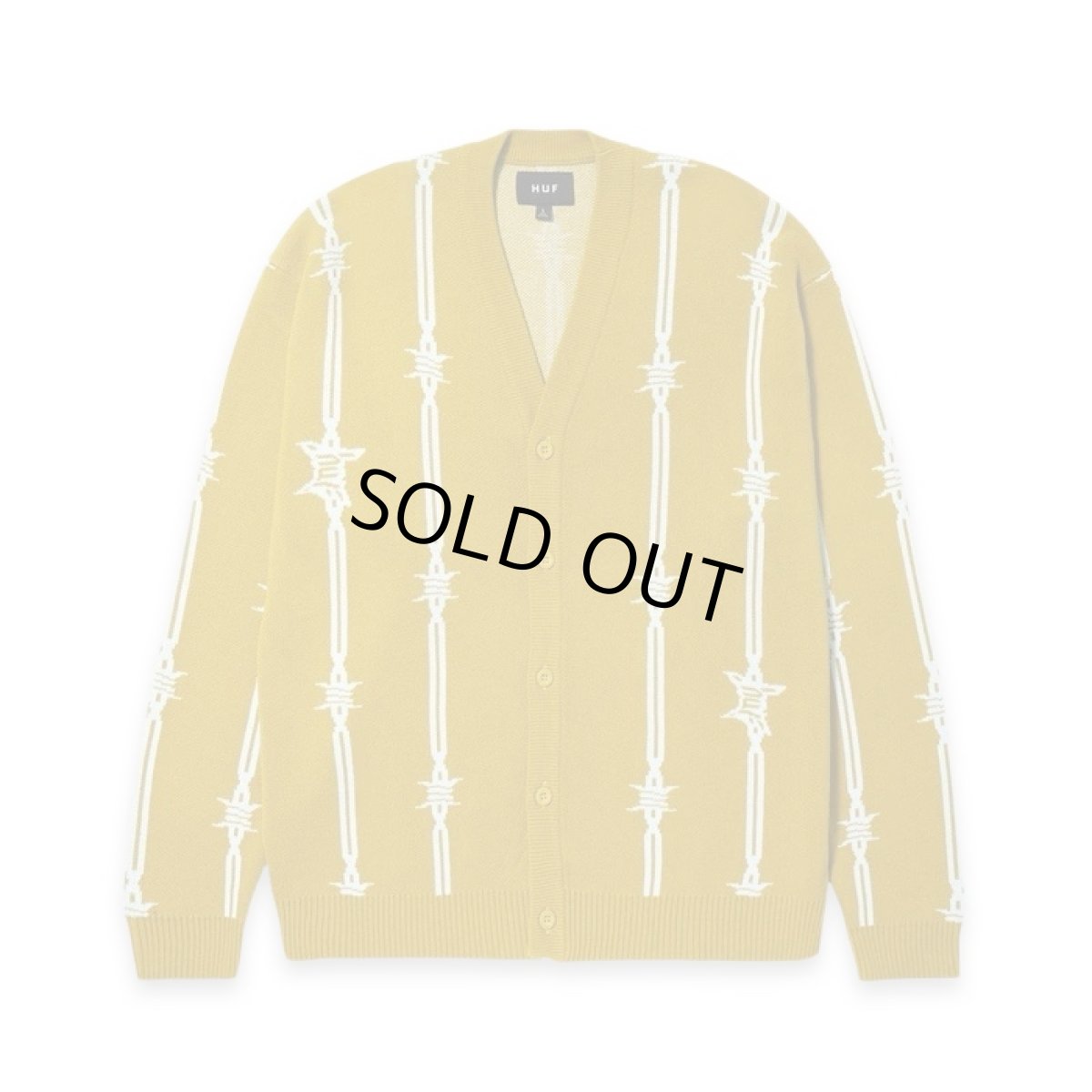 画像1: HUF Barbed Wire Cardigan - Cactus (1)