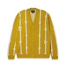 画像1: HUF Barbed Wire Cardigan Cactus / ハフ バーブド ワイヤー カーディガン カクタス (1)