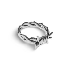 画像1: HUF Barbed Wire Ring Silver / ハフ バーブド ワイヤー リング シルバー (1)