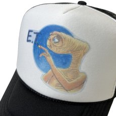 画像2: Trucker Hat USA E.T. Black / トラッカーハットユーエスエー メッシュキャップ イーティー (2)