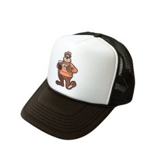 画像1: Trucker Hat USA A&W Bear Brown / トラッカーハットユーエスエー メッシュキャップ A&W ルートビアー ベア ブラウン (1)