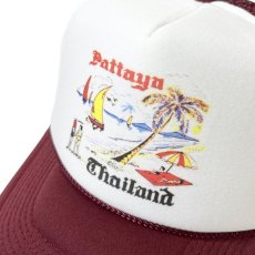 画像2: Trucker Hat USA Thailand Vacation Burgundy / トラッカーハットユーエスエー メッシュキャップ タイランドバケーション (2)