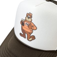 画像2: Trucker Hat USA A&W Bear Brown / トラッカーハットユーエスエー メッシュキャップ A&W ルートビアー ベア ブラウン (2)