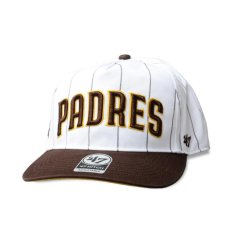 画像1: '47 Brand ’47 Hitch Doubleheader Pinstripe San Diego Padres WhiteｘBrown / フォーティーセブン ヒッチ ダブルヘッダー ピンストライプ サンディエゴ・パドレス ホワイトｘブラウン (1)