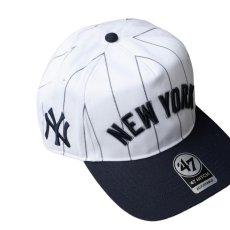 画像3: '47 Brand ’47 Hitch Doubleheader Pinstripe New York Yankees WhiteｘNavy / フォーティーセブン ヒッチ ダブルヘッダー ピンストライプ ニューヨーク・ヤンキース ホワイトｘネイビー (3)