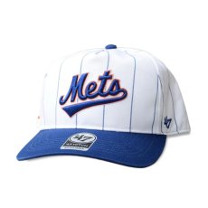 画像1: '47 Brand ’47 Hitch Doubleheader Pinstripe New York Mets WhiteｘRoyal / フォーティーセブン ヒッチ ダブルヘッダー ピンストライプ ニューヨーク・メッツ ホワイトｘロイヤル (1)