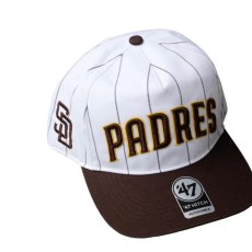 画像3: '47 Brand ’47 Hitch Doubleheader Pinstripe San Diego Padres WhiteｘBrown / フォーティーセブン ヒッチ ダブルヘッダー ピンストライプ サンディエゴ・パドレス ホワイトｘブラウン (3)
