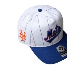 画像2: '47 Brand ’47 Hitch Doubleheader Pinstripe New York Mets WhiteｘRoyal / フォーティーセブン ヒッチ ダブルヘッダー ピンストライプ ニューヨーク・メッツ ホワイトｘロイヤル (2)