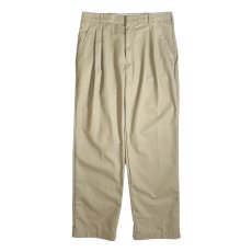 画像1: Red Kap PT38 Pleated Twill Slacks Khaki / レッドキャップ プリーツ ツイル スラックス カーキ (1)