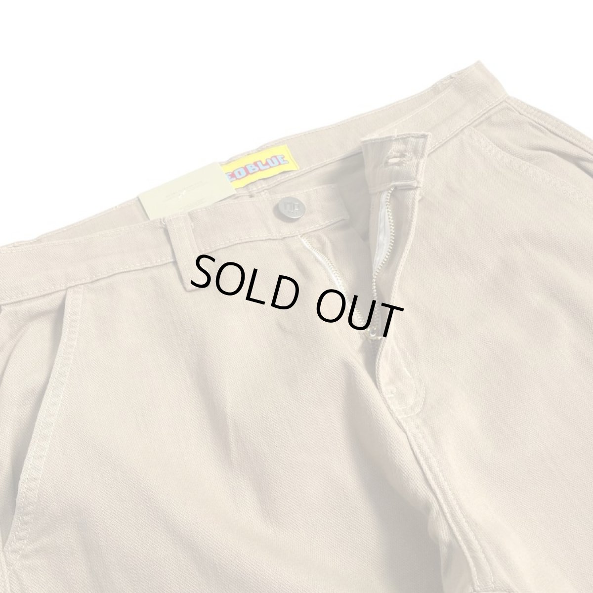 画像6: NEO BLUE Baggy Cargo Skate Pants - Khaki (6)