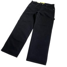 画像2: NEO BLUE Baggy Carpenter Jeans Black / ネオブルー バギー カーペンタージーンズ ブラック (2)
