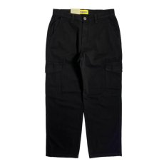 画像1: NEO BLUE Baggy Cargo Skate Pants - Black (1)