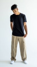 画像10: NEO BLUE Baggy Cargo Skate Pants - Khaki (10)