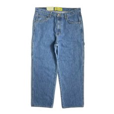 画像1: NEO BLUE Baggy Carpenter Jeans Medium Blue / ネオブルー バギー カーペンタージーンズ ミディアムブルー (1)