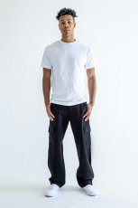 画像11: NEO BLUE Baggy Cargo Skate Pants - Black (11)