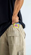 画像14: NEO BLUE Baggy Cargo Skate Pants - Khaki (14)