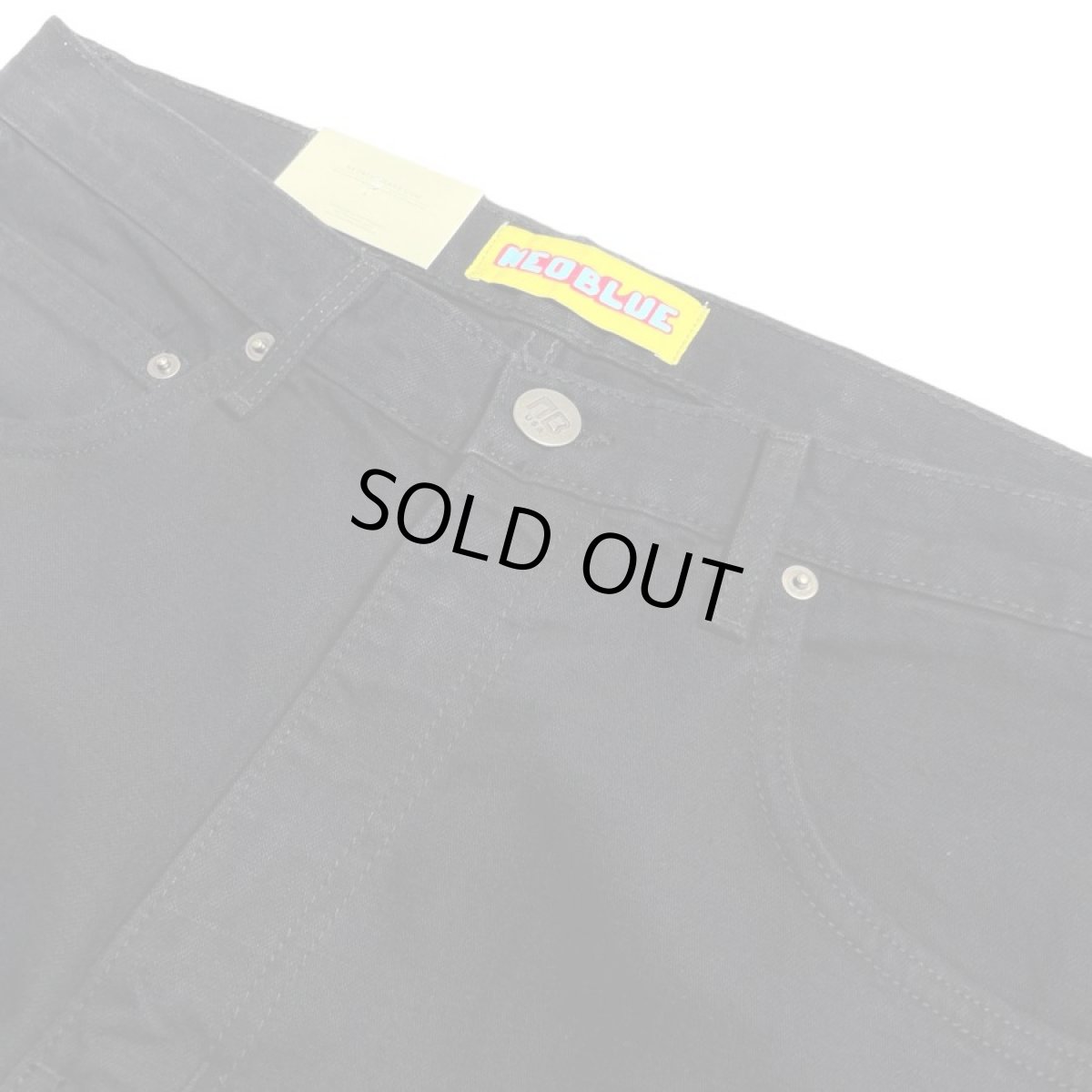 画像4: NEO BLUE Baggy Carpenter Jeans - Black (4)