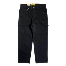 画像1: NEO BLUE Baggy Carpenter Jeans - Black (1)