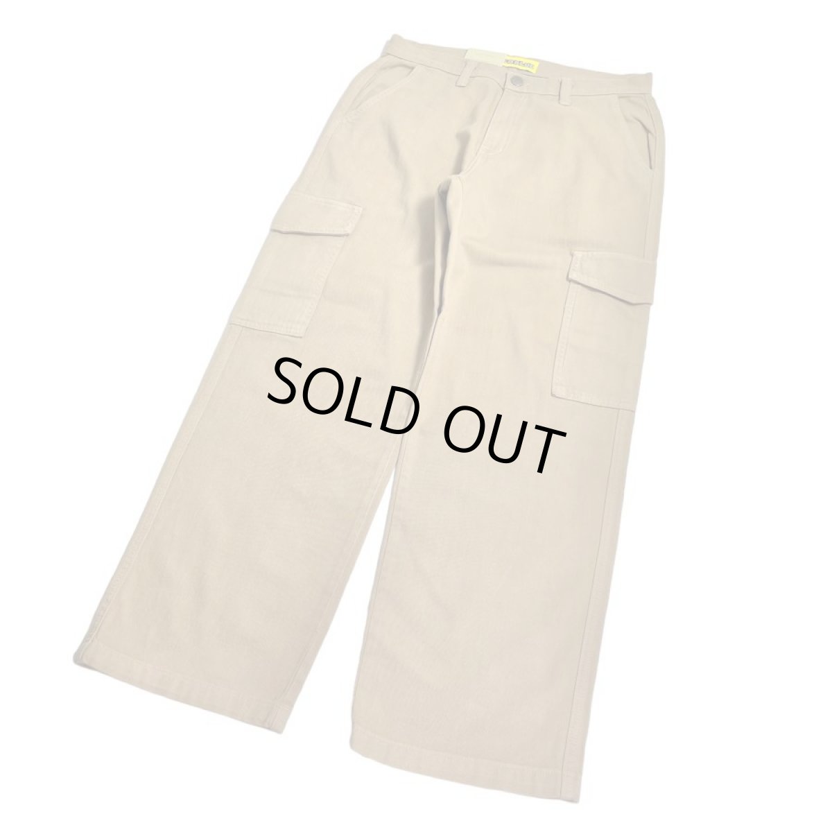 画像2: NEO BLUE Baggy Cargo Skate Pants - Khaki (2)