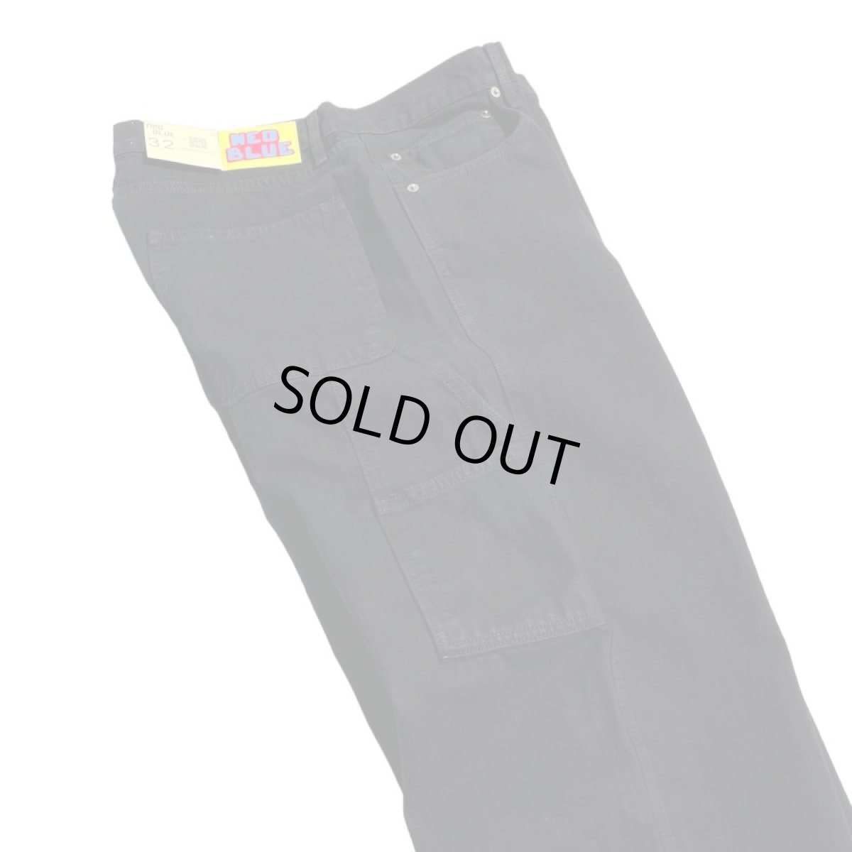 画像6: NEO BLUE Baggy Carpenter Jeans - Black (6)
