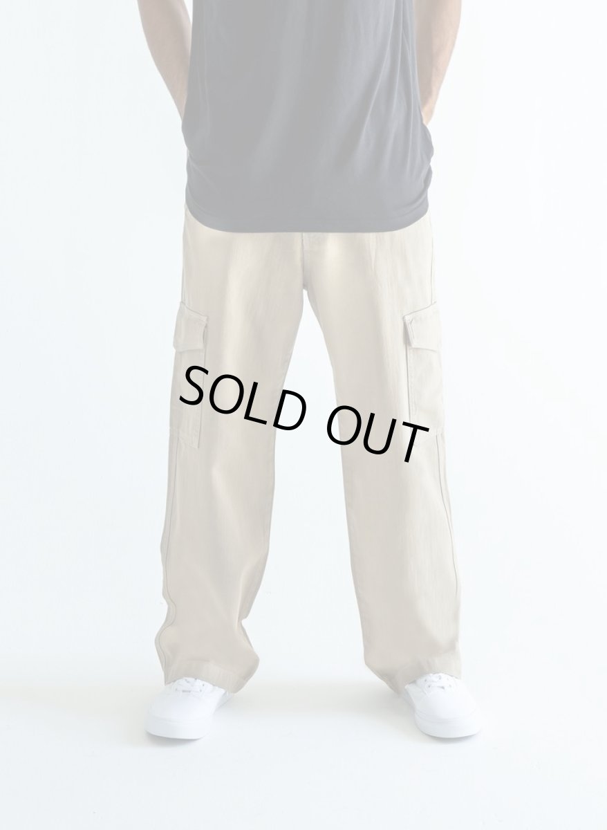 画像12: NEO BLUE Baggy Cargo Skate Pants - Khaki (12)