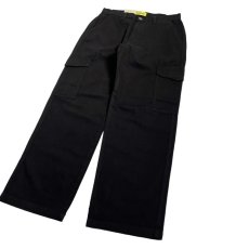画像2: NEO BLUE Baggy Cargo Skate Pants - Black (2)