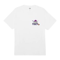 画像2: OBEY Baby Angel S/S T-Shirts White / オベイ ベビーエンジェル Tシャツ ホワイト (2)