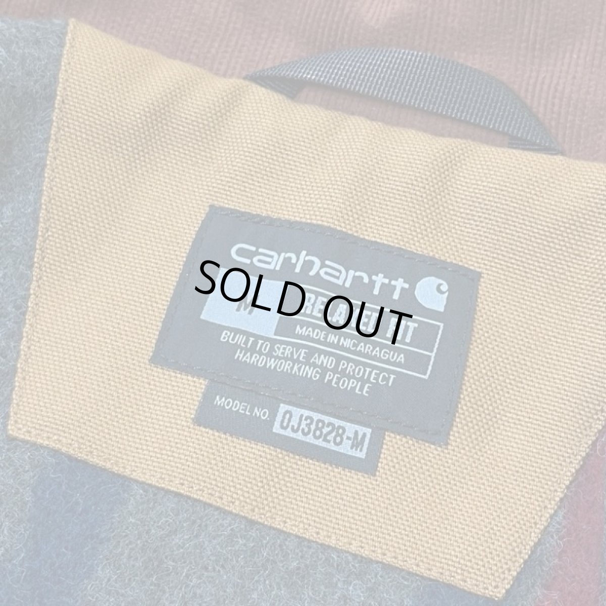 画像4: Carhartt USA Relaxed Fit Duck Blanket-Lined Detroit Jacket - Brown (4)