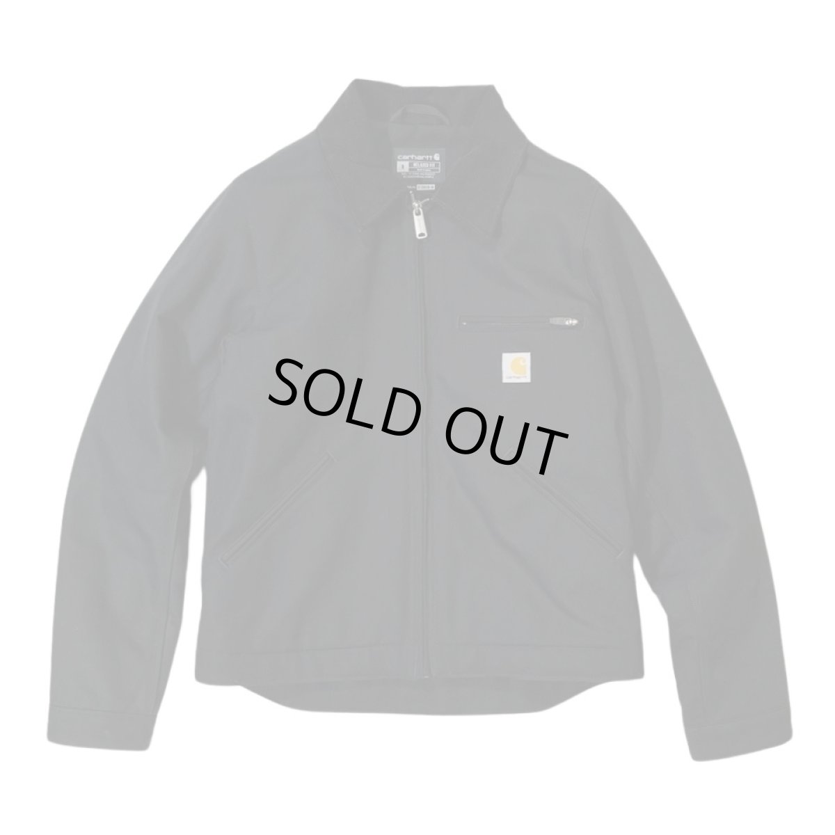 画像1: Carhartt USA Relaxed Fit Duck Blanket-Lined Detroit Jacket - Black (1)