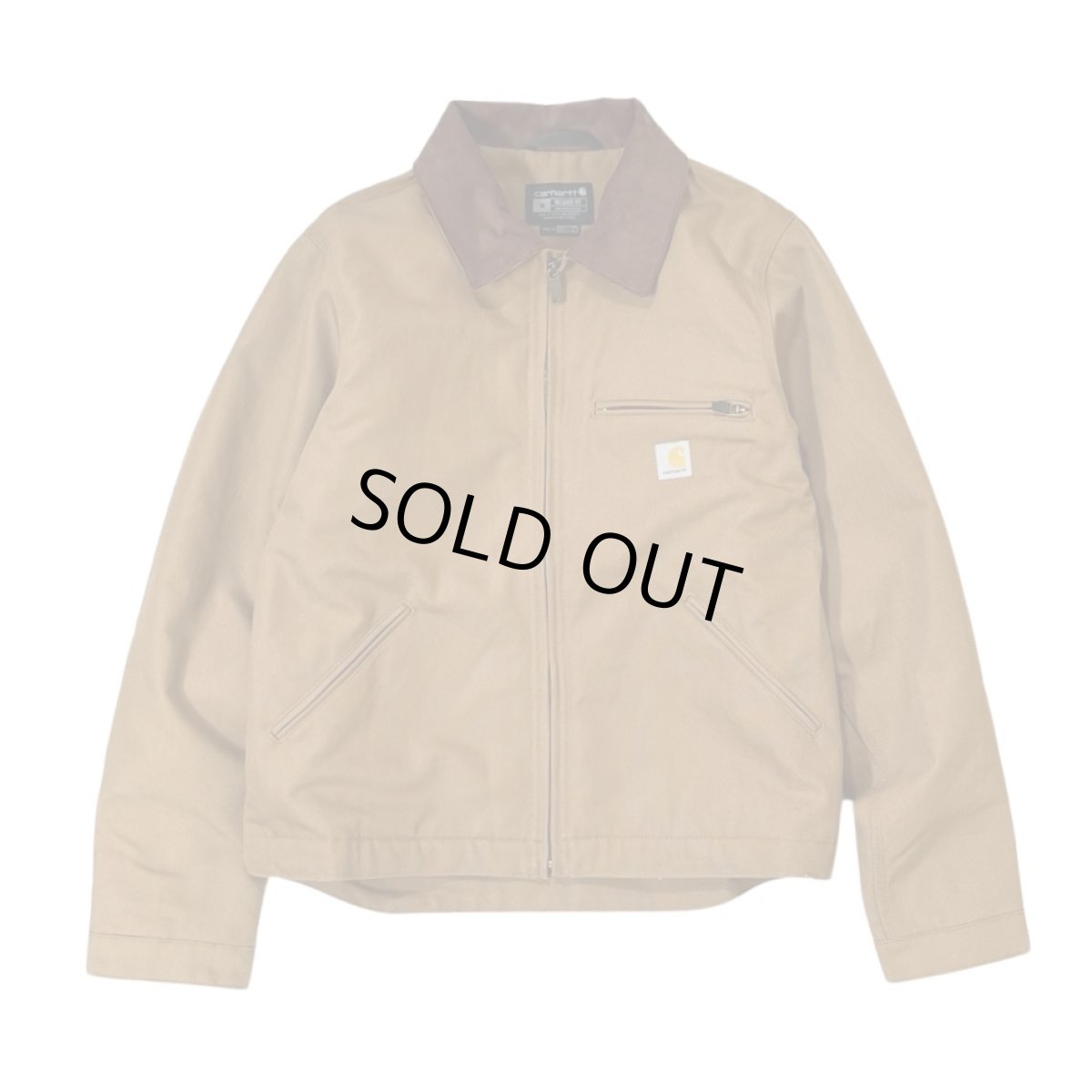画像1: Carhartt USA Relaxed Fit Duck Blanket-Lined Detroit Jacket Brown (1)