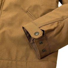 画像5: Carhartt USA Relaxed Fit Duck Blanket-Lined Detroit Jacket Brown (5)