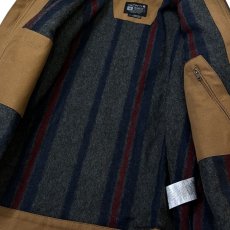 画像3: Carhartt USA Relaxed Fit Duck Blanket-Lined Detroit Jacket Brown (3)